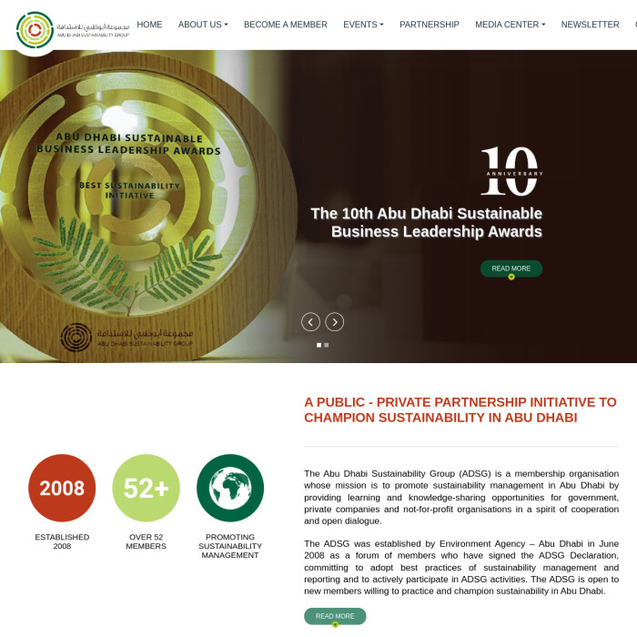 Abu Dhabi Sustainability Group visual preview